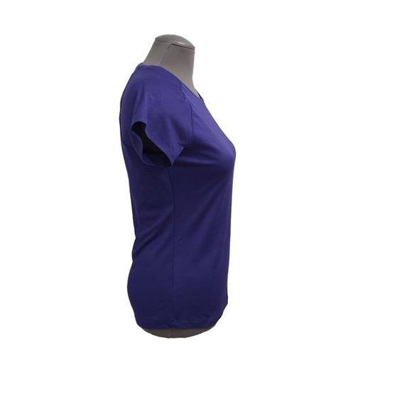 Champion C9 Brand Semi Fitted Active Wear Women Size Medium Purple Short Sleeve - Picture 2 of 7